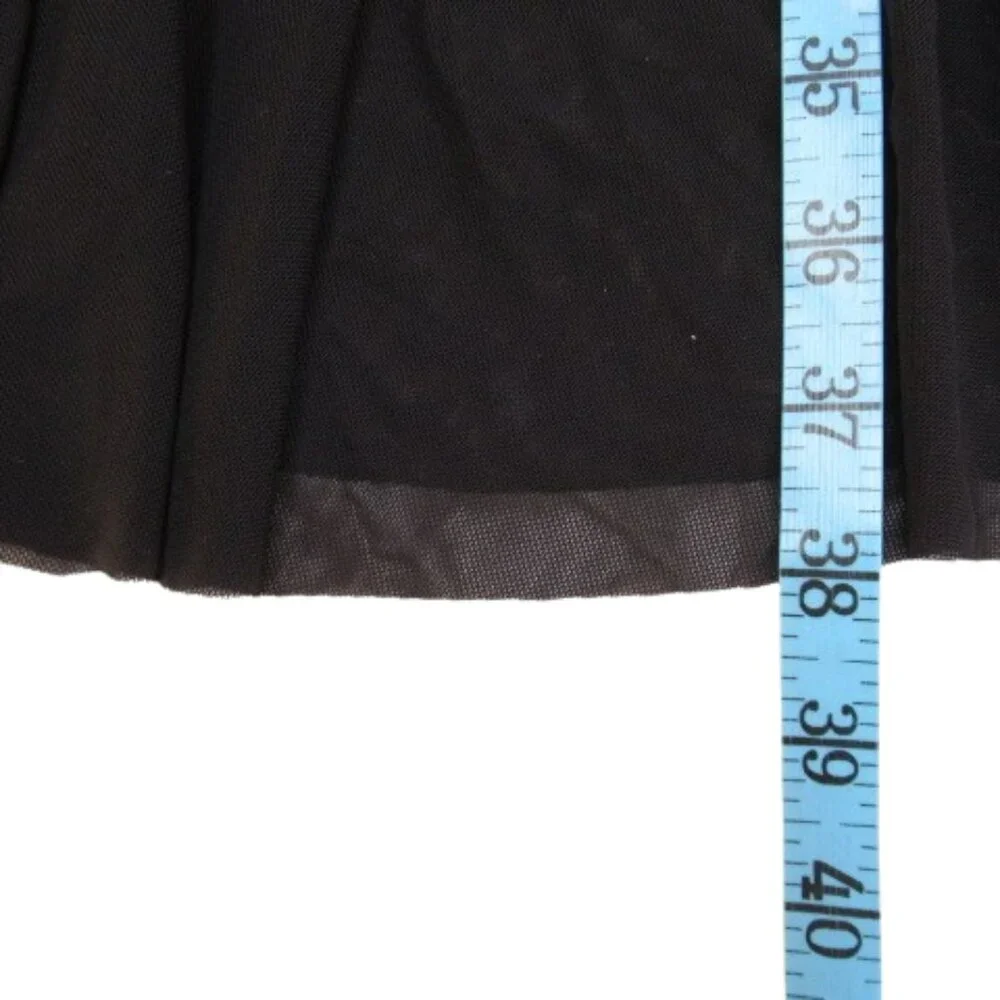 By Anthropologie Ruched Sash Mermaid Maxi Long Peekaboo Skirt Black S